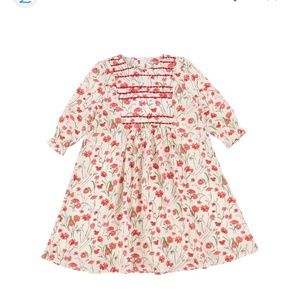 Toddler girls floral ruffle dress size 5